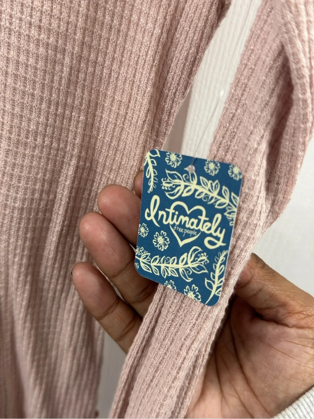 Free People blush ribbed